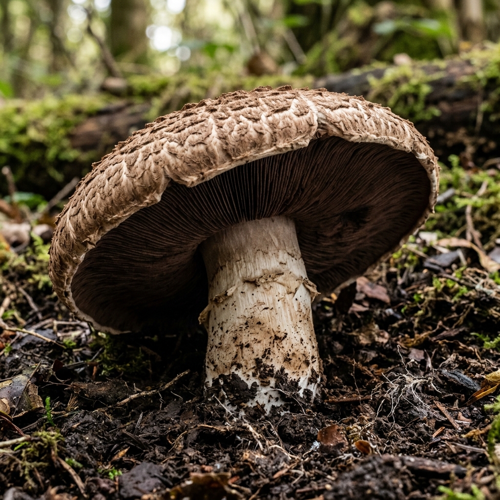 Agaricus bisporus (var. avellaneus)