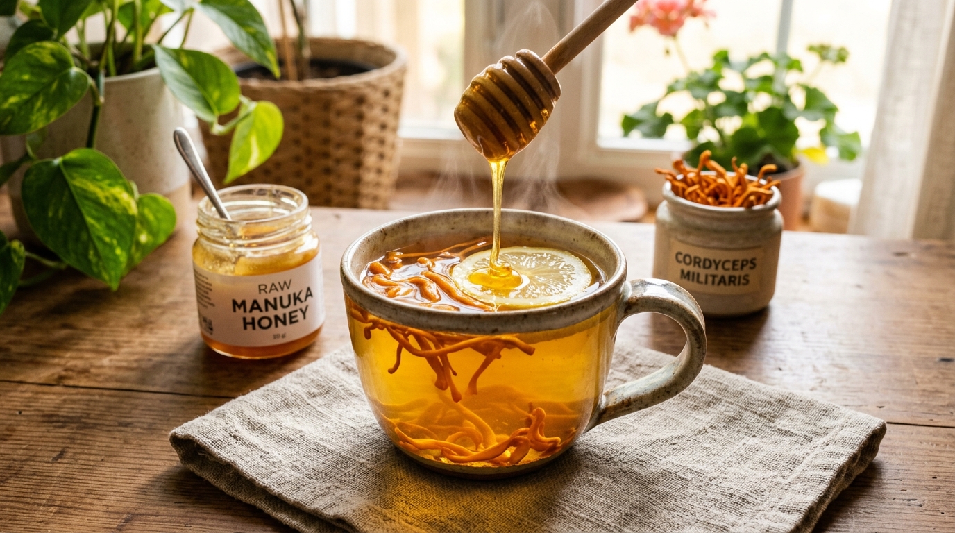 Elixir Inmunológico de Cordyceps y Miel de Manuka