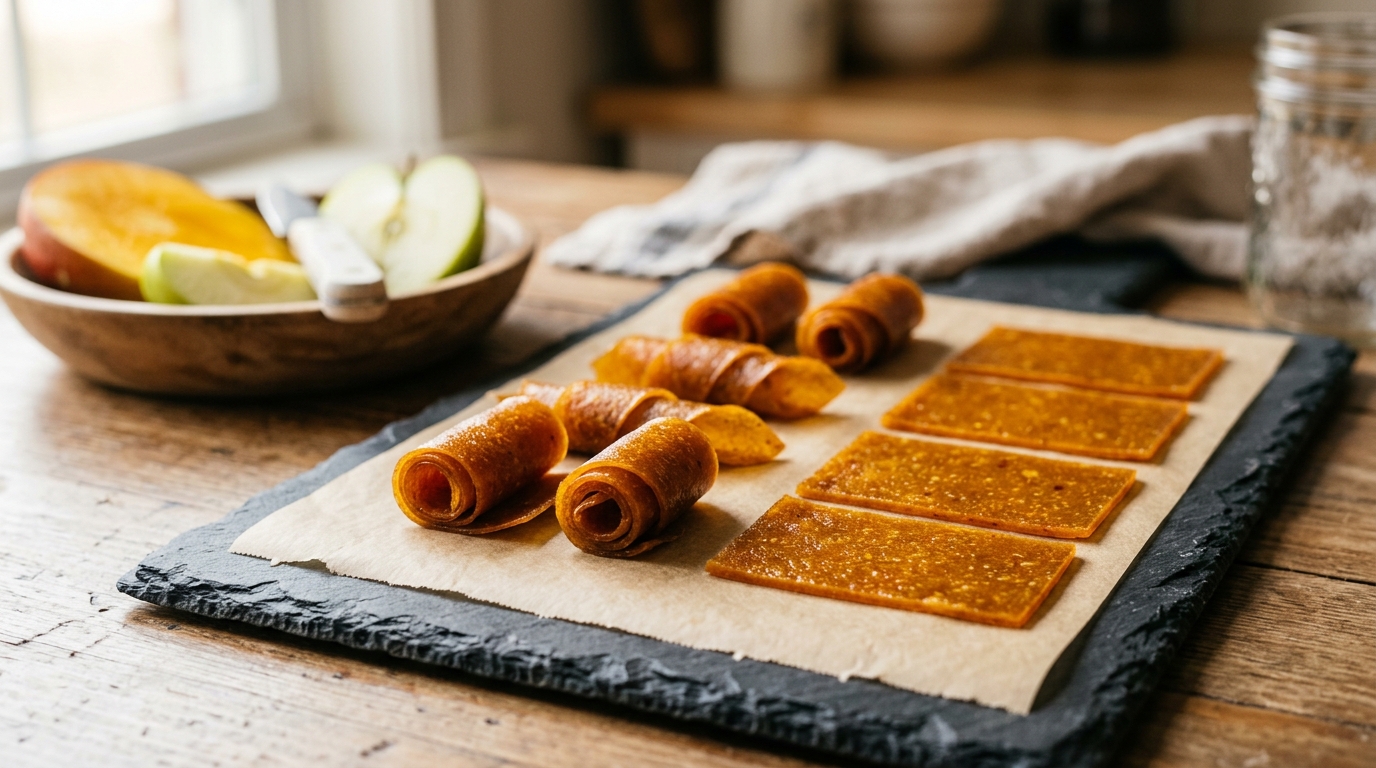 "Fruit Leather" (Cuero de Fruta) de Psilocibina y Pectina